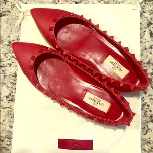 Brand New Valentino Rockstud Flat